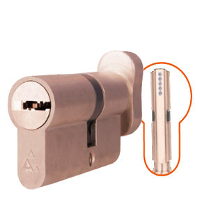 serrure à came / à clé / pour porte / en laiton