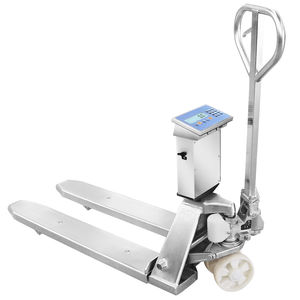 transpalette manuel / peseur / en inox / indicateur de poids
