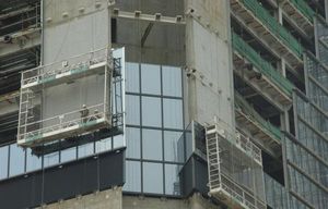 plateforme de levage / suspendue / pour chantier / électrique