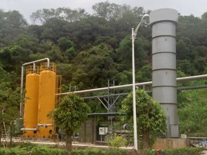 torche à biogaz