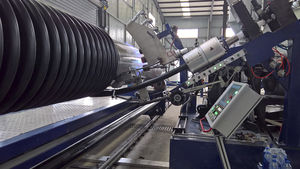 ligne de production pour tubes annelés