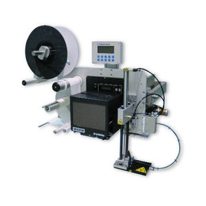 machine d'impression-pose d'étiquettes monochrome / pour étiquettes / d'étiquettes RFID / automatique