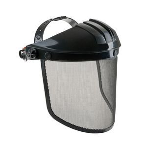 visière de protection en maille métallique