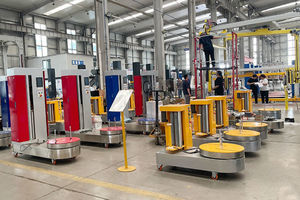 banderoleuse pour bagages d'aéroport 1