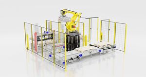cellule robotisée de palettisation