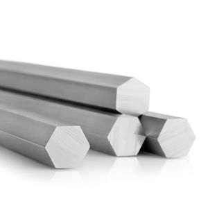 barre hexagonale en aluminium