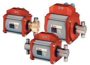 pompe pour produits chimiques / actionnée par air / à piston / industrielle