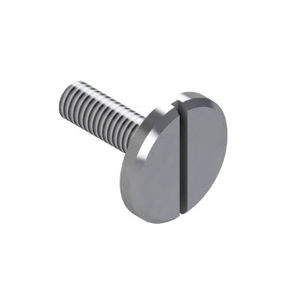 vis à tête cylindrique bombée / fendue / en acier galvanisé