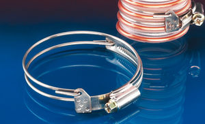 collier de serrage en acier inoxydable / à vis / réutilisable / robuste