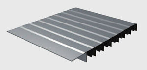 soufflet plat / en acier inoxydable / télescopique / pour machine