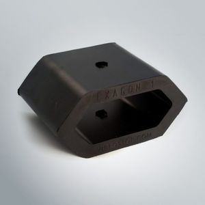 support antivibratoire rectangulaire / en caoutchouc / pour équipement lourd
