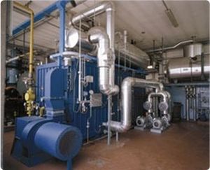 chaudière à fluide thermique / d'eau chaude / à gaz / à tubes de fumée