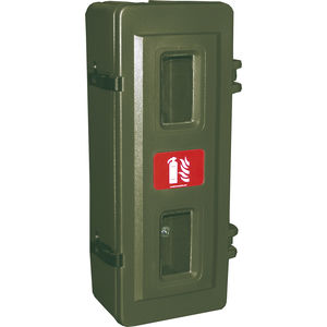 boîte murale / rectangulaire / en polycarbonate / pour extincteur