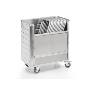 chariot de transport / aluminium / polyvalent / poubelle