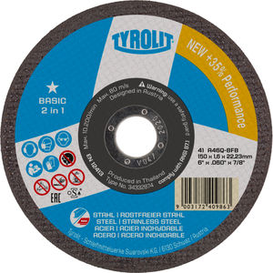 disque à lamelle pour acier inoxydable