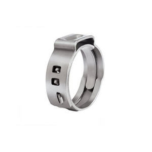 2 Colliers De Serrage à 1 Oreille En Acier Inoxydable V2A - Diamètre 34,4 à 37,6 Mm - Largeur Bande 7 Mm