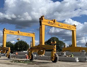 chariot cavalier pour poutres préfabriquées en béton