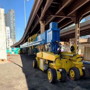 chariot cavalier pour poutres préfabriquées en béton