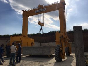 chariot cavalier pour poutres préfabriquées en béton 1