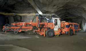 foreuse de consolidation de tunnel