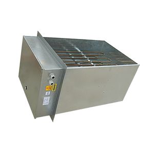chauffe-air / de conduit / en acier inoxydable / à bride