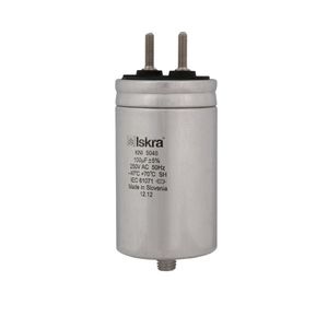 condensateur à film de polypropylène métallisé / cylindrique / enfichable / de puissance