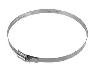 collier de serrage en acier inoxydable / à vis sans fin / sans crantage / à bande