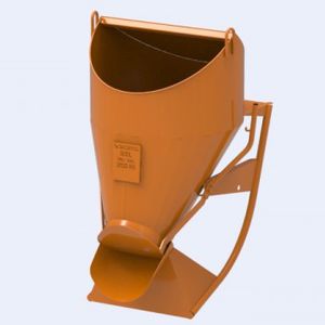 benne à béton conique