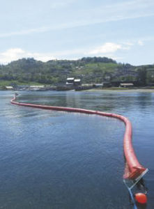 barrage anti-pollution auto-gonflable