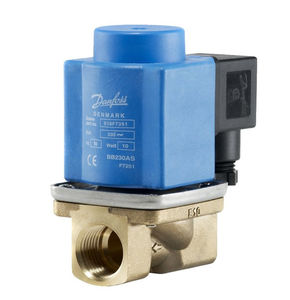 électrovanne à commande assistée / 2/2 voies / NF / pour eau