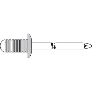 rivet aveugle / à tête bombée / en acier / en aluminium