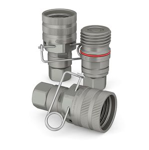 raccord rapide / droit / hydraulique / en NBR
