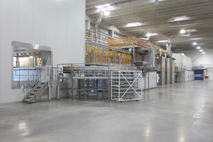 ligne de production de pains de biscottes
