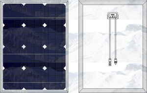 panneau solaire en silicium monocristallin