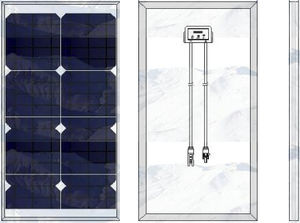 panneau solaire en silicium monocristallin
