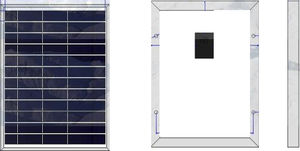 panneau solaire en silicium polycristallin