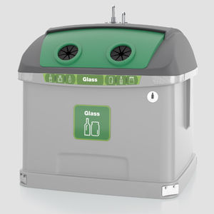 conteneur à déchets en HDPE