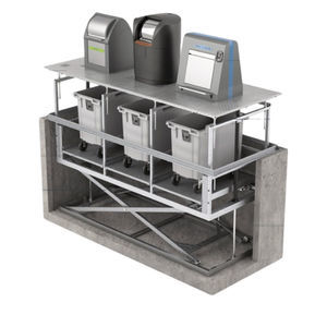 conteneur à déchets en acier inoxydable