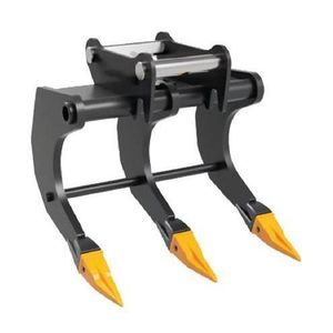 râteau forestier pour pelle hydraulique 1