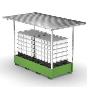 palette de rétention pour conteneur IBC