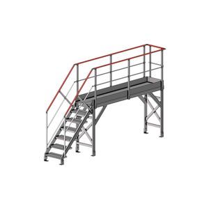 passerelle d'accès en aluminium