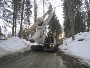 foreuse à tarière continue