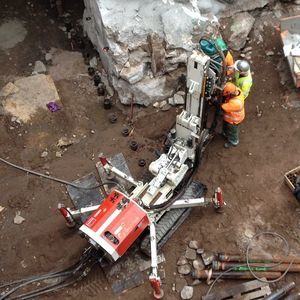 foreuse pour ancrage de raccordement