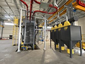 grenailleuse à 4 turbines 1