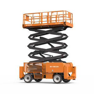 nacelle élévatrice à ciseaux à roues