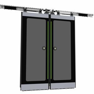 porte de train en verre trempé