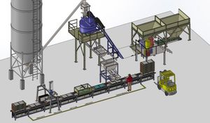 ligne de production pour produits en béton 1