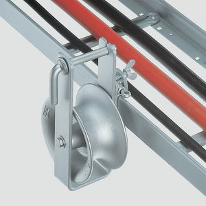 rouleau pose câble avec rouleau en aluminium