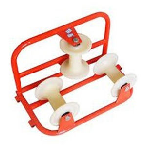 rouleau pose câble avec rouleau en aluminium