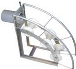 rouleau pose câble avec rouleau en acier